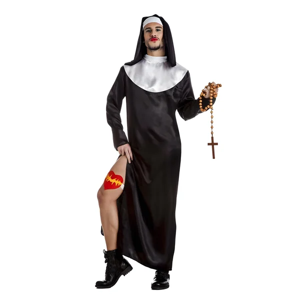 Disfraz de monja para hombre