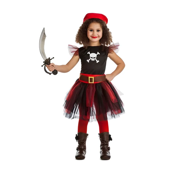 Disfraz de pirata con tutú para niña