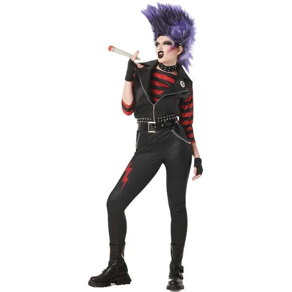Disfraz de punky para mujer