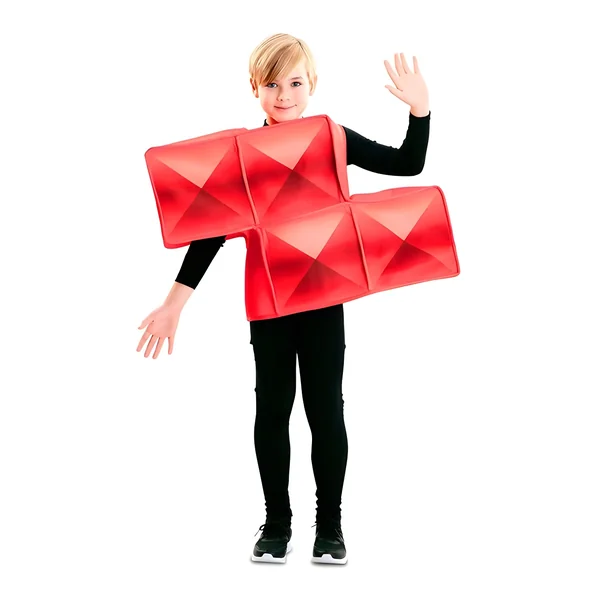 Disfraz de Tetris rojo infantil - Imagen 4