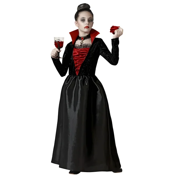 Disfraz de vampiresa malvada para niña