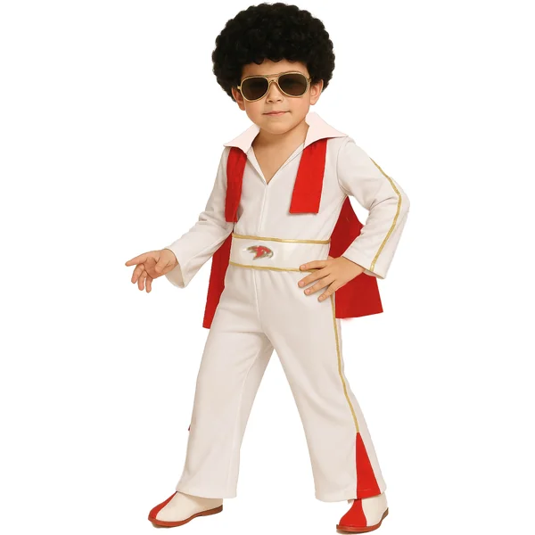 Disfraz del Rey del Rock rojo infantil