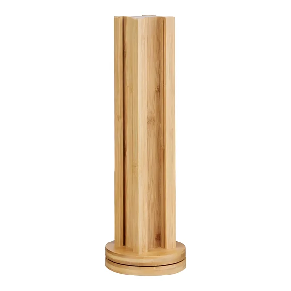 Dispensador para cápsulas de café pequeñas de bambú giratorio