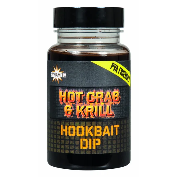 Dynamite Baits Hot Crab & Krill Dip Líquido (100ml)