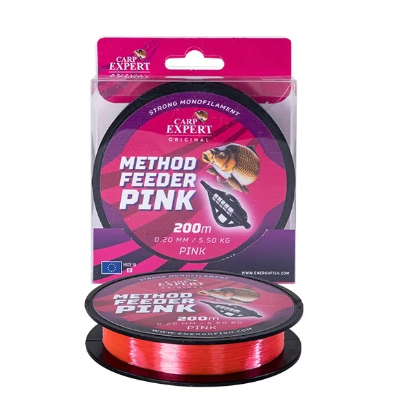 Energo Method Feeder Monofilamento Pink 0.20mm 200m