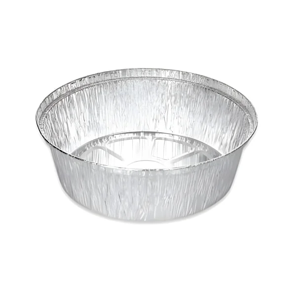 Envase de 21 x 5,7 cm desechable redondo - 125 unidades