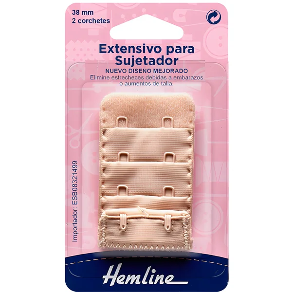 Extensor para sujetador de 2 corchetes de 3,8 cm - Hemline - Imagen 3