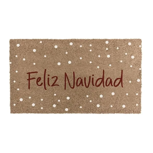 Felpudo Feliz Navidad nevado