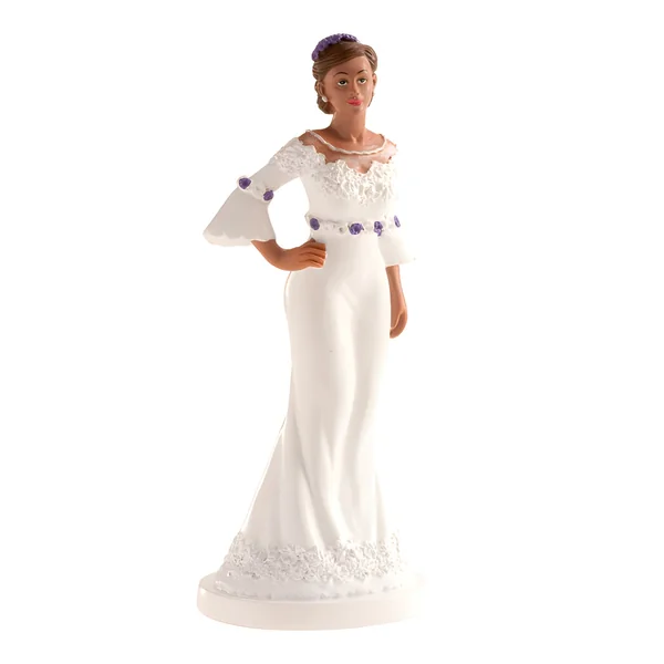 Figura para tarta de boda de novia elegante - 16 cm