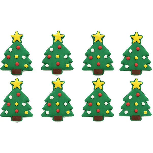 Figuras de azúcar de árbol de Navidad - Azucren - 8 unidades