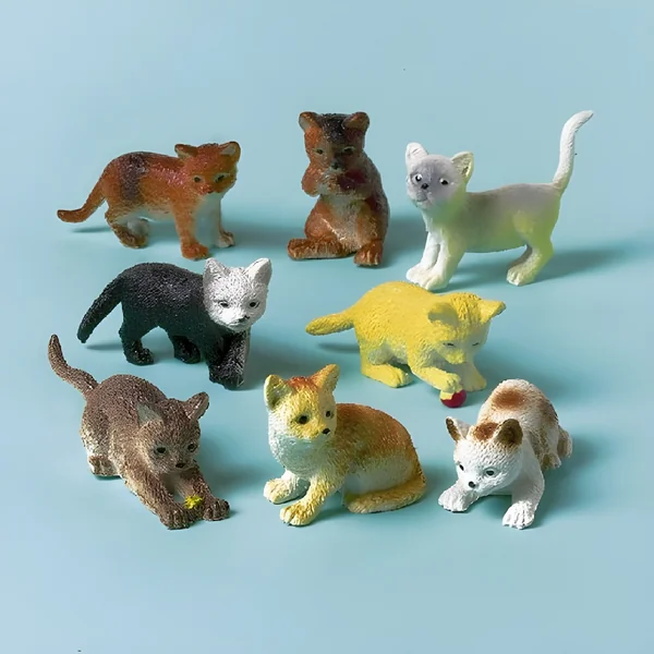 Figuras surtidas de gatos - 12 unidades