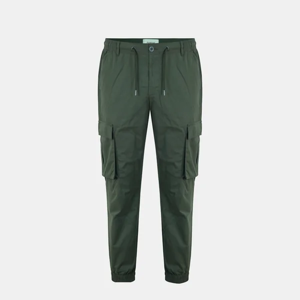 Firetrap Men's Cotton Elasticated Cuffs Cargo Trousers