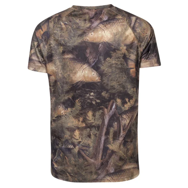 Fishouflage Carpa Camiseta Manga Corta XL