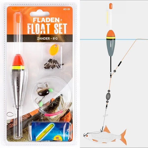 Fladen Set de Flotadores Lucioperca 8 gram