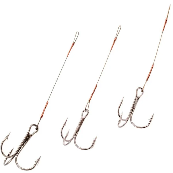 Fladen Stinger 2 anzuelo triple 85mm 40 Lbs alambre 2pcs