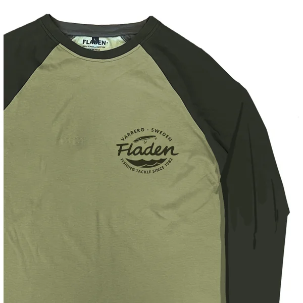 Fladen T-Shirt Long Sleeve Duo Green Pike L