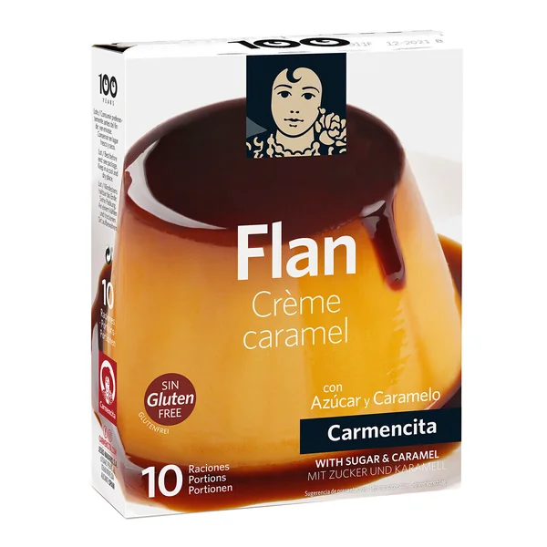 Flan con azúcar y caramelo de 190 g - Carmencita