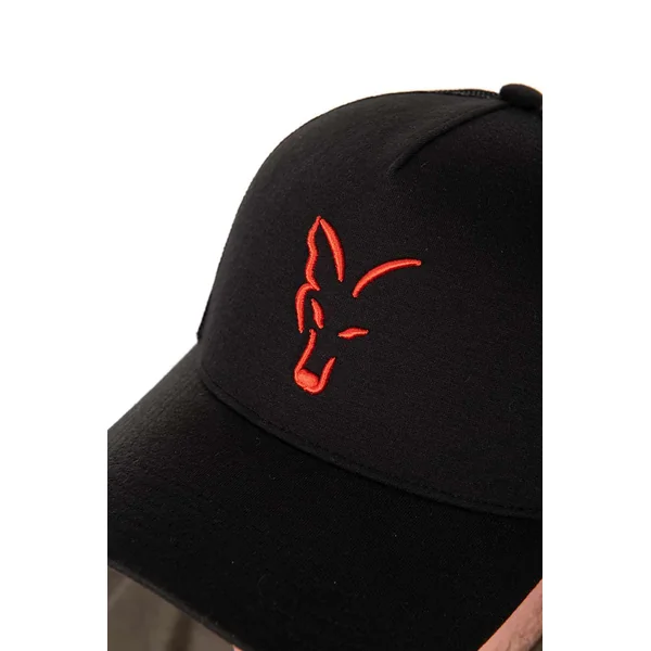 Fox Collection Gorra Trucker Negra/Naranja