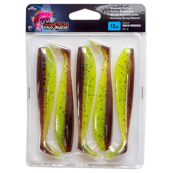 Fox Rage Zander Pro Ultra UV 7,5cm/3" UV Green Pumpkin (5pcs)
