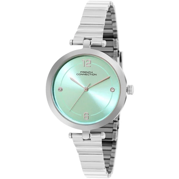 French Connection Silver Case Round Shape Silver Strap Quartz Watch - Imagen 2