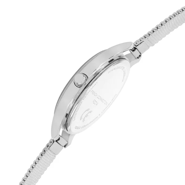 French Connection Silver Case Round Shape Silver Strap Quartz Watch - Imagen 5
