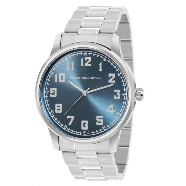 French Connection Silver Case Round Shape Silver Strap Quartz Watch - Imagen 2