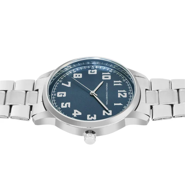French Connection Silver Case Round Shape Silver Strap Quartz Watch - Imagen 3