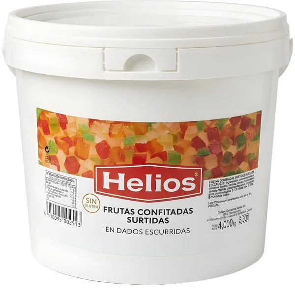 Fruta confitada en dados de 4 kg - Helios
