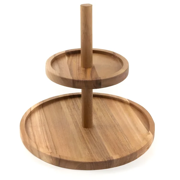 Frutero de madera de 2 pisos
