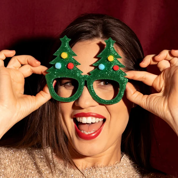 Gafas de árbol de Navidad clásicas - Imagen 2