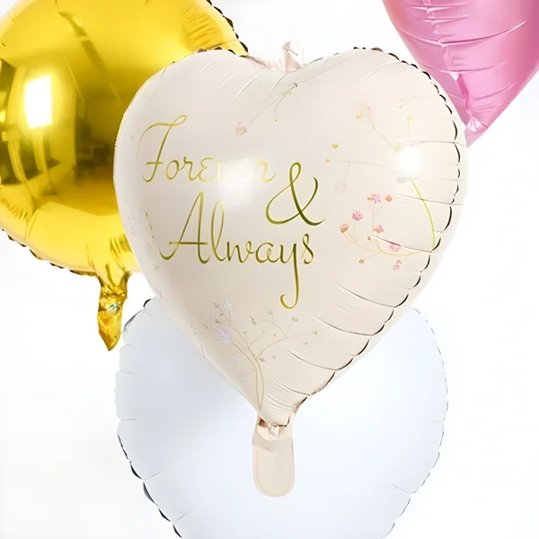 Globo de corazón Forever & Allways de 45 cm - Imagen 2