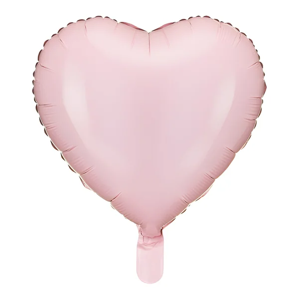 Globo de corazón rosa claro de 35 cm - PartyDeco
