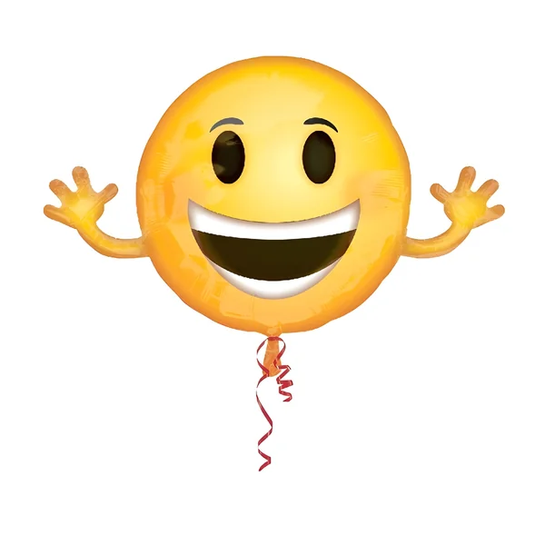 Globo de Emoticono sonriente silueta de 99 x 58 cm - Anagram
