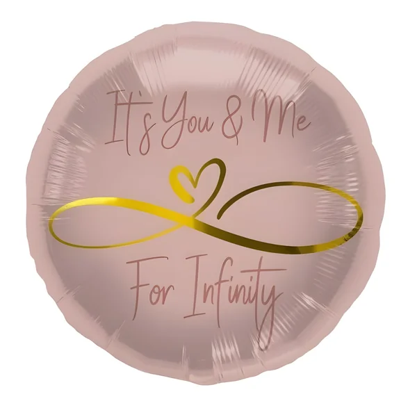 Globo de Its you & me for infinity de 45 cm
