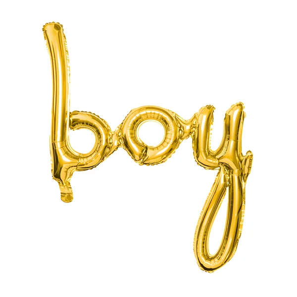 Globo letras Boy dorado de 63 x 74 cm - PartyDeco