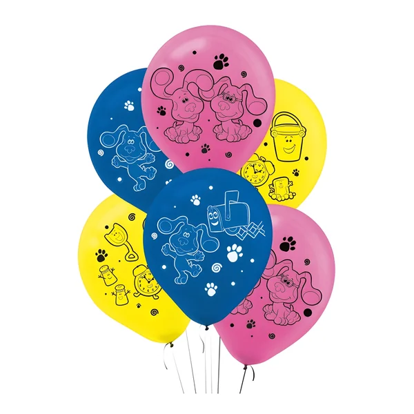 Globos de látex de Blue's Clues de 27,5 cm - 6 unidades