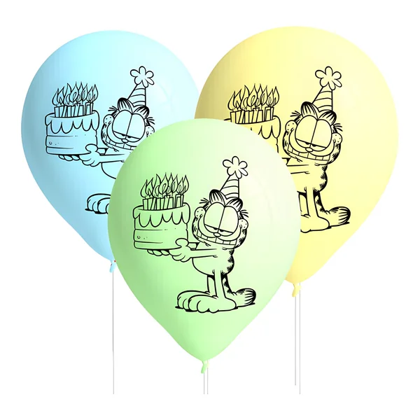 Globos de látex de Garfield - 8 unidades