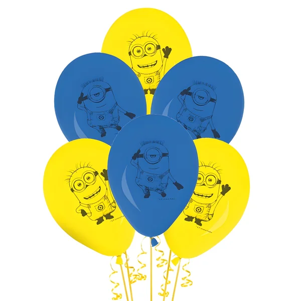 Globos de látex de los Minions - Procos - 8 unidades