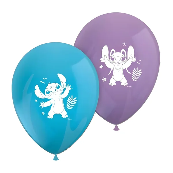Globos de látex de Stitch - 8 unidades