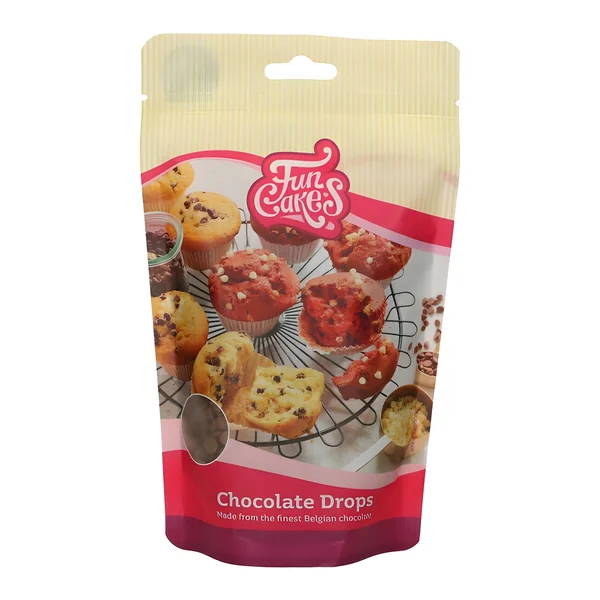 Gotas de chocolate con leche de 350 g - FunCakes