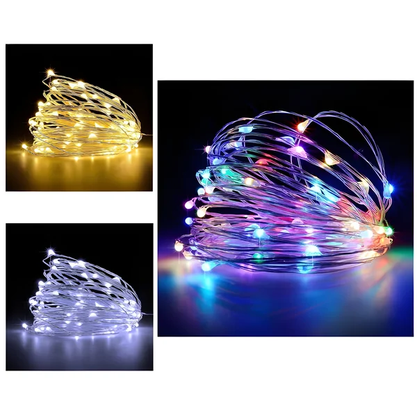 Guirnalda de luces multifunción a pilas de 20 m - 200 leds