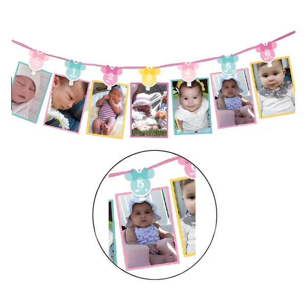 Guirnalda para fotos de Minnie Baby - 3,65 m