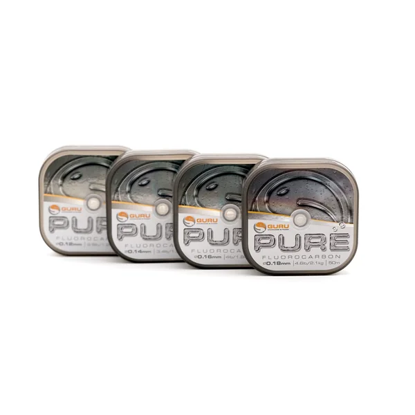 Guru PURE Fluorocarbon Material para Bajos de Línea 0.14mm (50m)