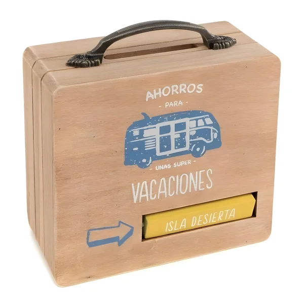 Hucha de maleta de Ahorros para vacaciones