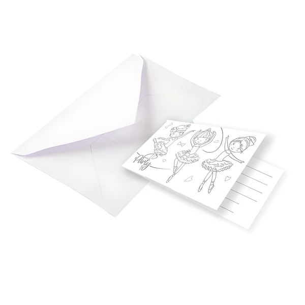 Invitaciones de Bailarinas - 8 unidades