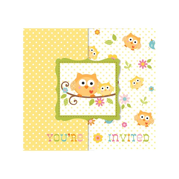 Invitaciones de búhos - 8 unidades