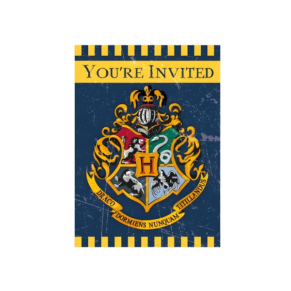 Invitaciones de Harry Potter - 8 unidades