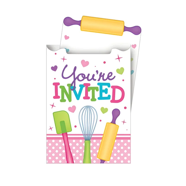 Invitaciones de Little Chef - 8 unidades