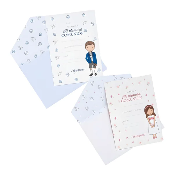 Invitaciones de Primera Comunión - 10 unidades