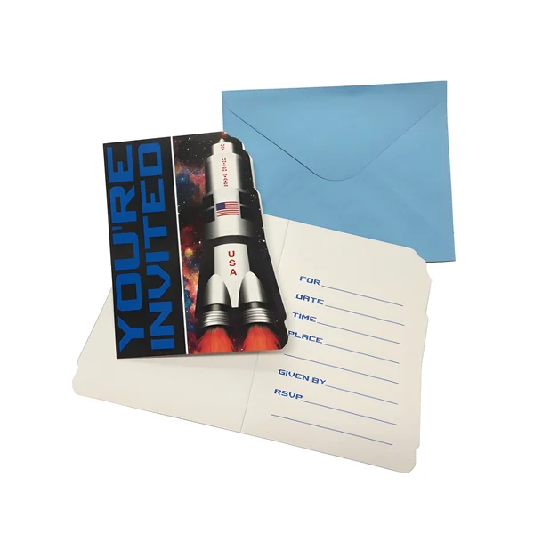Invitaciones del Espacio exterior - 8 unidades